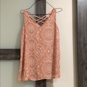 Dressy tank top double lined